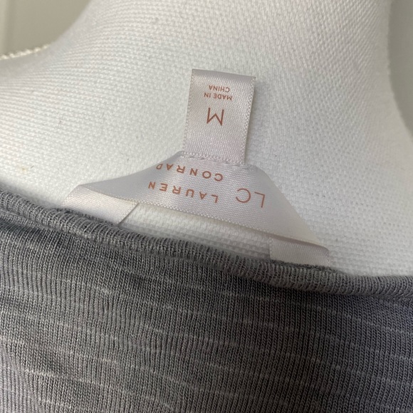 LC Lauren Conrad Weekend Flare Sleeve Top Gray - Picture 8 of 8